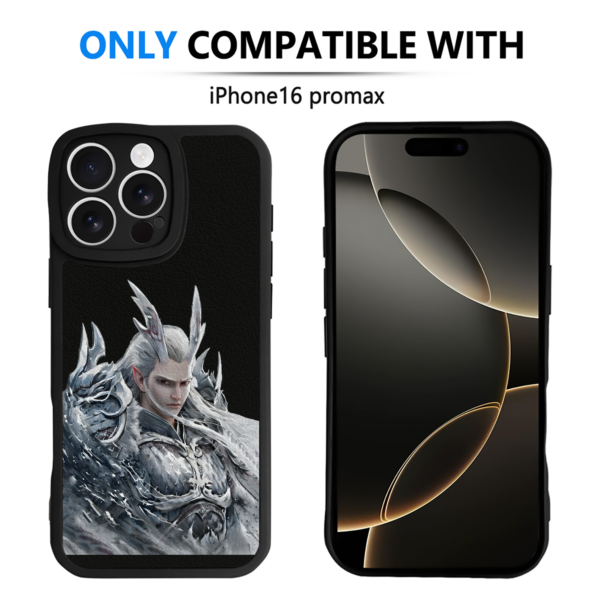 （画像用） Ne Zha 2 ナタ 魔童の大暴れ 【iPhone 16シリーズ対応】シリコンスマホケース（レザー調） 材質：シリコン